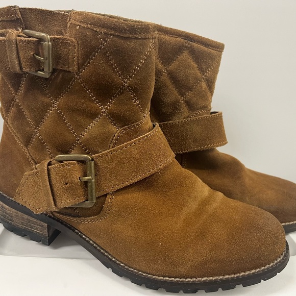 FATFACE- United Kingdom Brown Suede boots-1.5inch heel - Picture 1 of 2